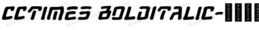 CCTimes BoldItalic字体转换